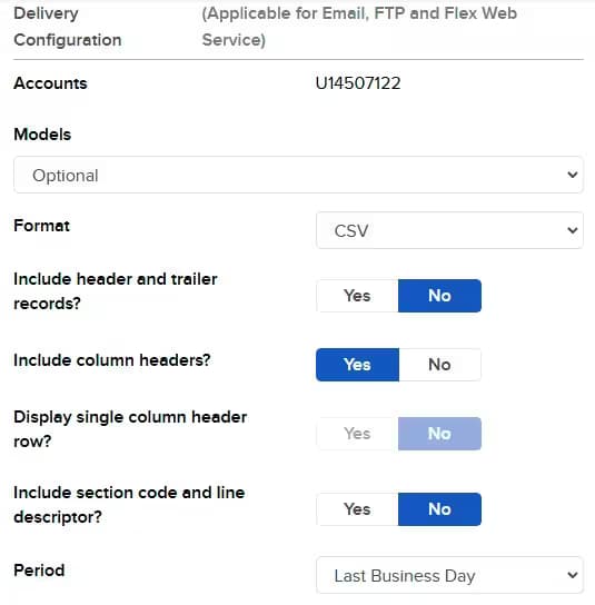 Format CSV